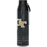 Tervis Venture Water Bottle Georgia Tech Yellow Jackets - Full Speed Triple Insulated Tumbler Travel Cup Keeps Drinks Cold & Hot, 26oz, Stainless Steel