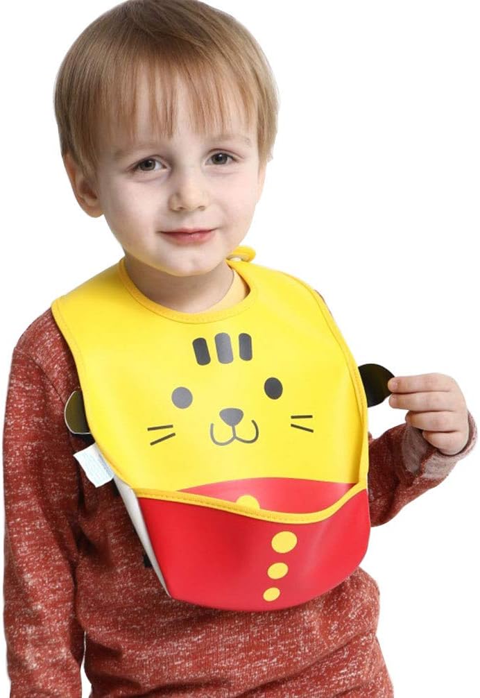 Baby Waterproof Bib Toddler Drooling Feeding Large Bibs Toddler Feeding Reflux Drool Teething Snap Button