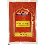 Rani Kashmiri Chilli Powder (Deggi Mirch, Low Heat) Ground Indian Spice 7oz (200g) ~ All Natural, Salt-Free | Vegan | No Colo