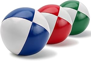 Oomyeh Juggling Balls for Beginners and Professional 3 Packs- Soft & Easy Juggling Ball Kits Boys Girls Adults (Red+Green+Blue)