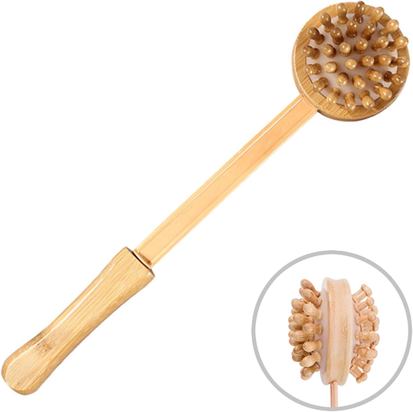 Massage Knock Hammer, KedeLak Bamboo Massage Stick Health Meridian Massage Hammer Back Knock Multifunctional Health-Preserving Body Relaxation Massager Manual Self Muscle Massage Upgrade: Health & Personal Care