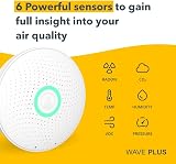 Airthings Wave Plus Radon and Air Quality Monitor - CO2 VOC Humidity Temp view 5