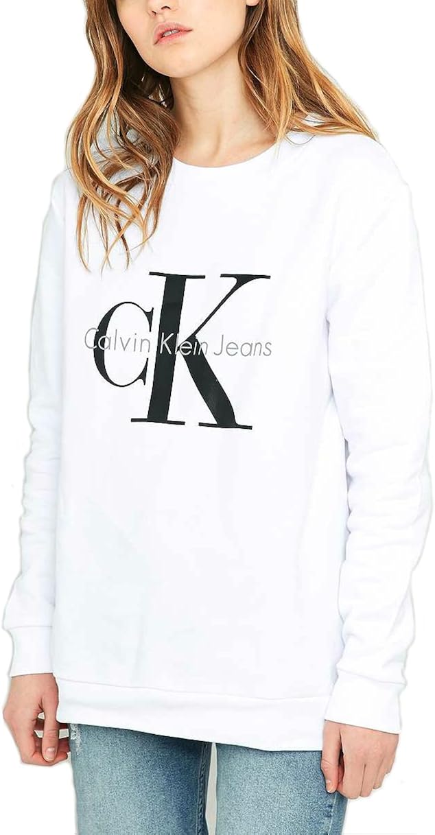 white ck jumper