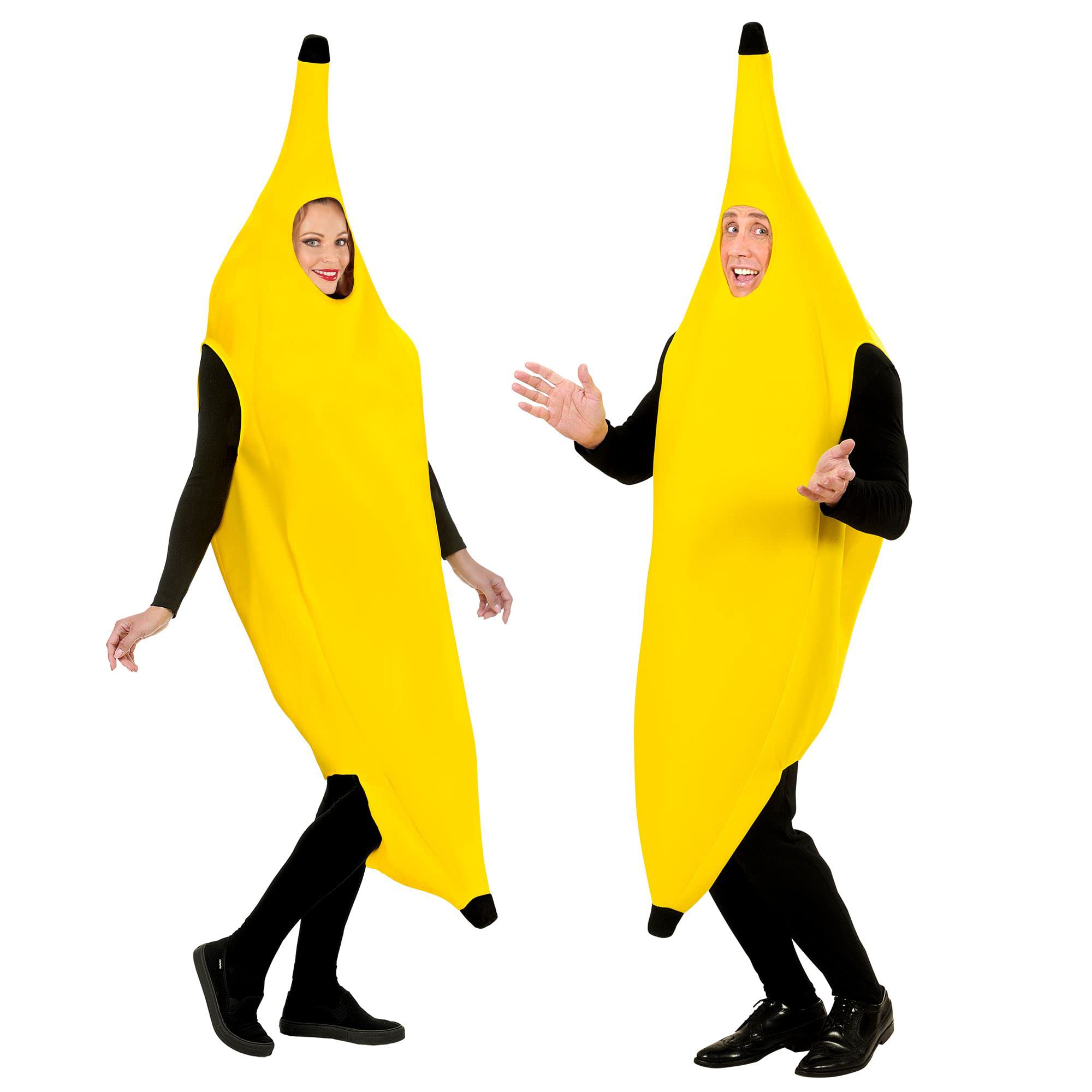 Mens Banana Costume Small UK 38/40" for 80s TV Cartoon Fancy Dress