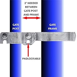 1-3/8" x 2-3/8" Chain Link Fence Gate Fork Latch