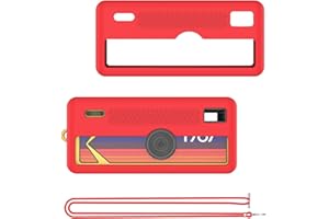 for Kodak CHARMERA Keychain Digital Camera Protective case, Shockproof Waterproof Lightweight Silicone Protective, Red