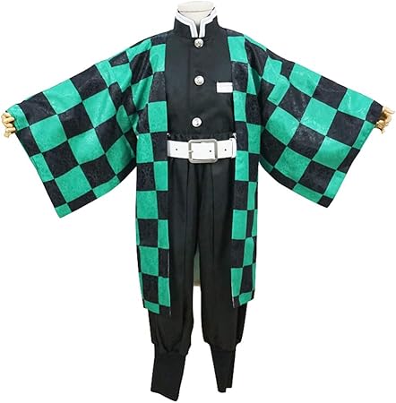 Amazon Yukimaturi 鬼滅の刃 竈門 炭治郎 かまど たんじろう 衣装 子供 コスプレ キッズ Kids 衣装 着物 仮装 コスチューム イベント 学園祭 文化祭cosplay 子供用 こどもの日 キッズコスチューム おもちゃ