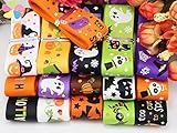 12yards/lot(Randomly mixed) 25mm Halloween Pattern Grosgrain Ribbon