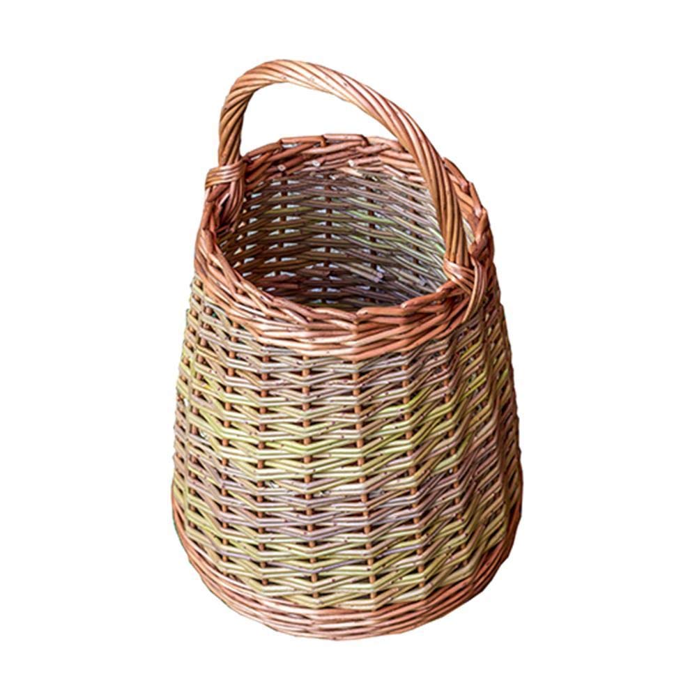 Red Hamper Small Wicker Berry Collecting Basket, Brown, Length 23 x Width 23 x Height 25cm