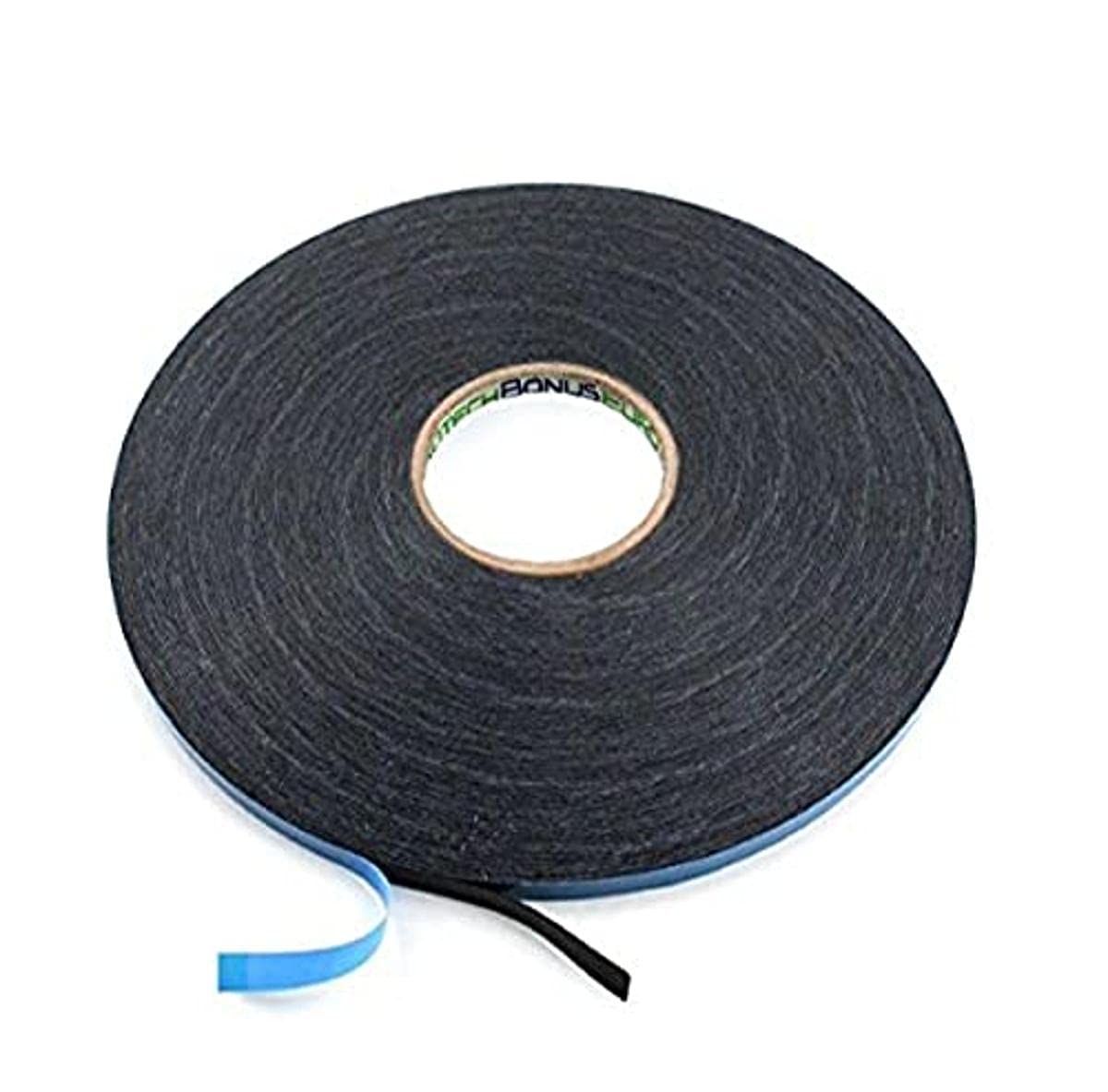 BONUS Eurotech 2BF42.61.0009/010A# Double Sided Self Adhesive Foam Tape, Acrylic Based Adhesion On Both Sides, Width 9 mm, Length 10 m, Foam, Total Thickness 0.8 mm, Black