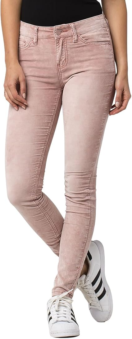 Amazon Co Jp インディゴrein Acid Skinnyレディースコーデュロイパンツ カラー ピンク 服 ファッション小物