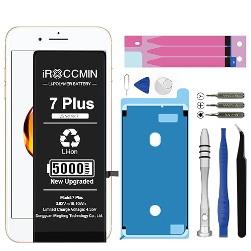 Replacement for iPhone Plus Battery,5000mAh High Capacity Replacement  Battery for iPhone Plus Model A1661 A1784 A1785 with Professional Repair 