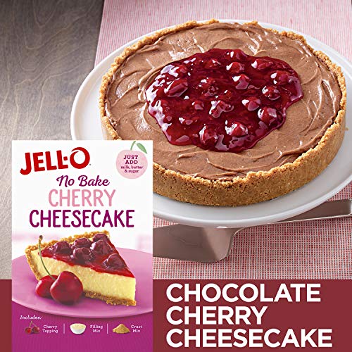 Jello Cherry Cheesecake Gelatin Dessert Mix 178 Oz Box from JellO No
