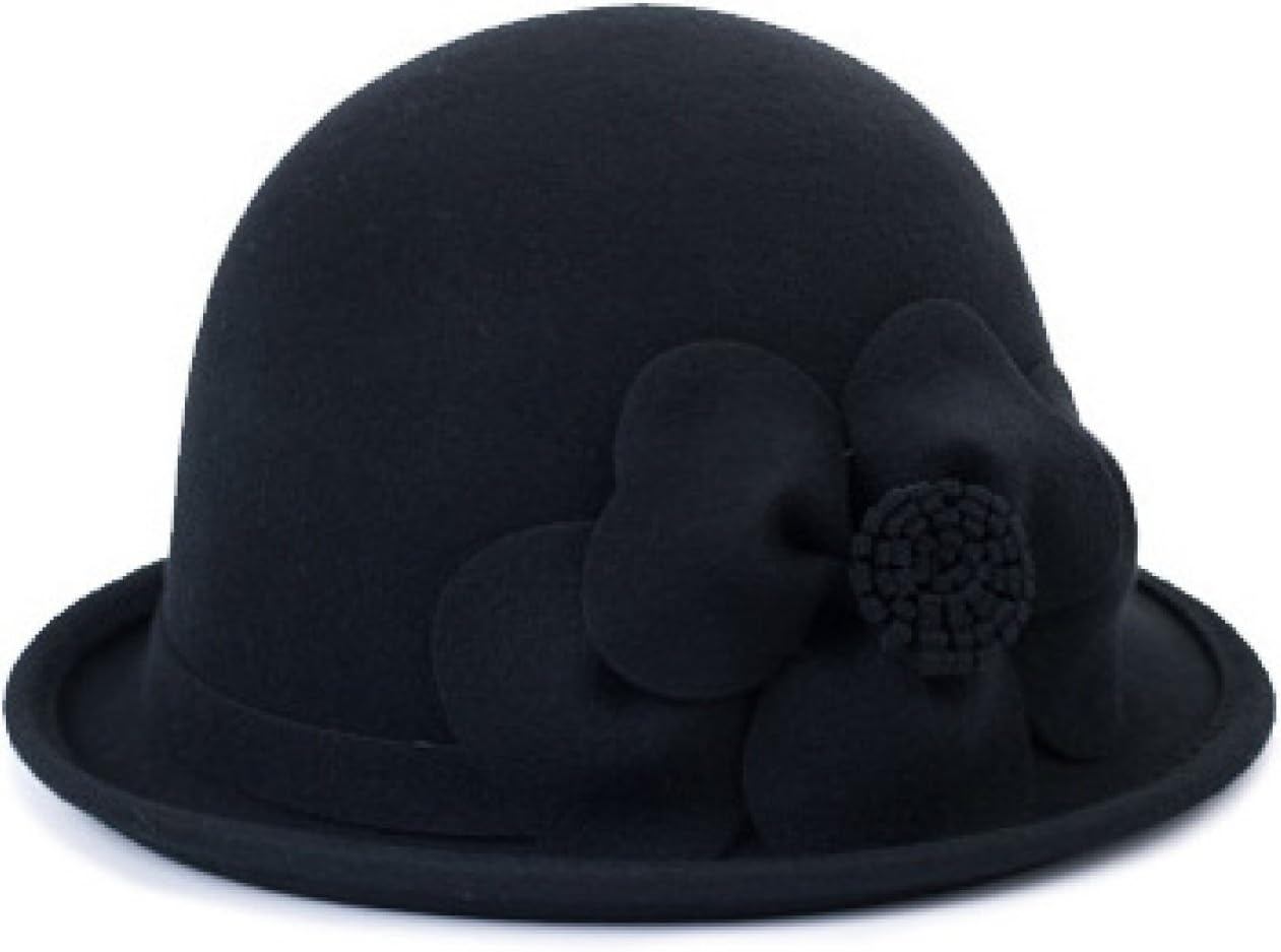 British Retro Hat Wool Woolen Winter Stereotyped Hat New Winter Hat,Black