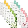 Mediheal Sheet Mask New Essential HERO 12 pack (Collagen, Tea Tree, Madecassoside, Vita) | Korean Skincare Facial Sheet Mask Combo gift set