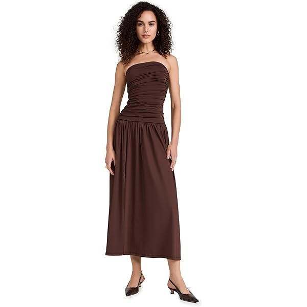 nia Women's Santal Dress, Oxblood, L at Amazon Women's Clothing store nia Women's Santal Dress, Oxblood, L at Amazon Women's Clothing store
