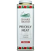 Snake Brand Prickly Heat Cooling Powder for Everyday Use - Anti-Chafing, Heat Rash Relief, Classic Original Scent (9.9 Oz / 2