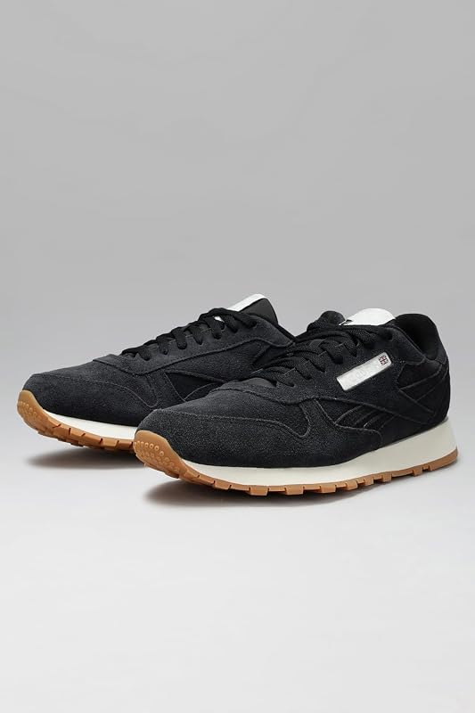 Classic Leather, Baskets Unisexe-Adulte, Gum pour Craie Noir, 36 EU — photo 3 sur 7