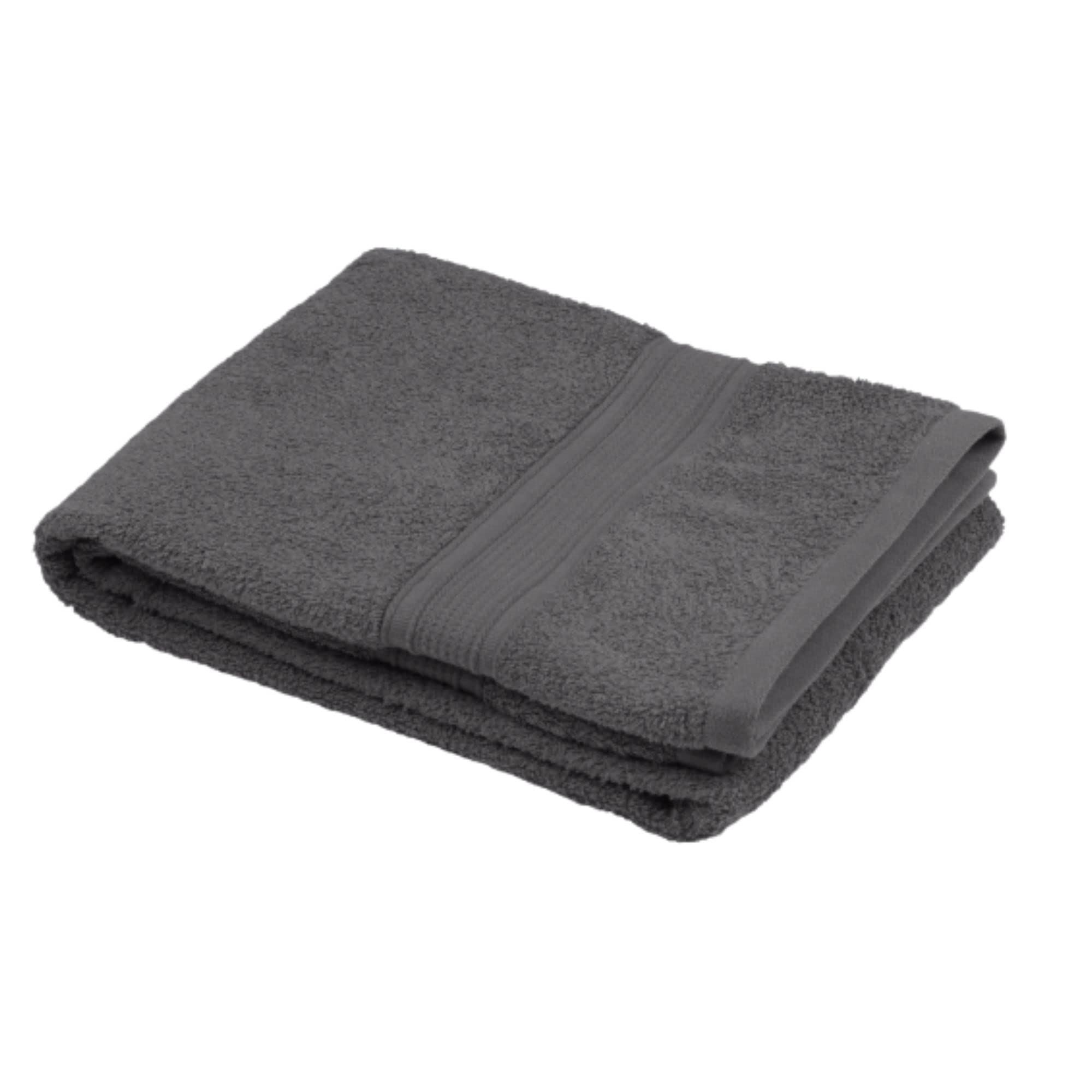 Stof - Bath Towel - Size 70 x 140 cm - 100% Organic Cotton - Anthracite Colour - Lagoon Model - Bath Linen - Wash at 40 cm