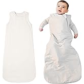 Supersoft Viscose from Bamboo Sleep Sack 6-18 Months 1.0 Tog for Baby Boys and Girls, Infant Toddler Sleeping Sack, 2-Way Zipper Baby Wearable Blanket