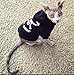 EXPAWLORER Dog Hoodie Sweater - Bad to The Bone Dog Sweatshirt Skeleton Costume, Warm Fleece Lined Pet Clothes with Leash Hole, Fall Winter Cozy Soft Pet Outfit Coat for Small Dogs Cat Puppy, S