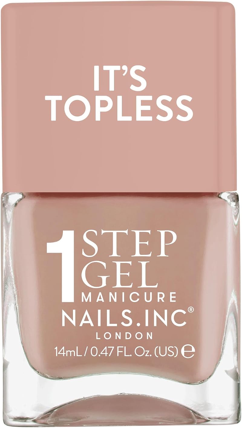 Nails.INC Its Topless Madison Tan Nude Gel-Like Nail Polish 4-in-1