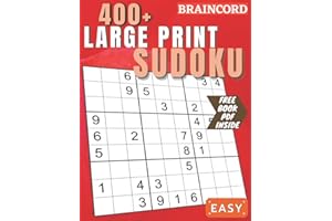 400+ Large Print Sudoku Puzzles Book for Adults: Easy Difficulty Level. Best Activity Game for Beginners, Smart Kids, Teens & Seniors With Solutions & Solving Techniques. Book 2