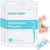 150 Count Mild Mint Braces Flossers for Adults & Kids, Orthodontic Flossers for Braces Fit Under Arch Wire, Dental Floss Pick