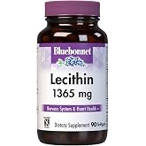 Bluebonnet Lecithin 1365mg, 90 Count | Third-party tested for purity and potency; manufactured in the USA