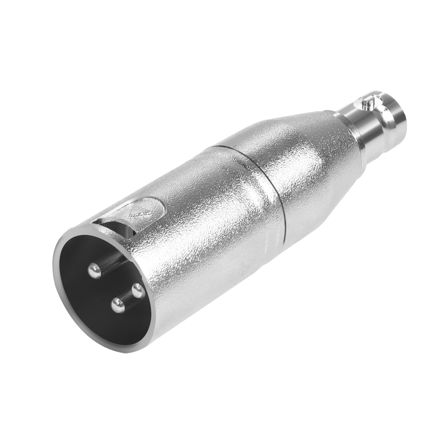 QIANRENON XLR Male to BNC Female Adaptor Converter 3Pin XLR Plug to BNC Socket Coaxial Analogue video connector extended conversion XLR/BNC, for Microphone Audio Camera RF Mixing Console