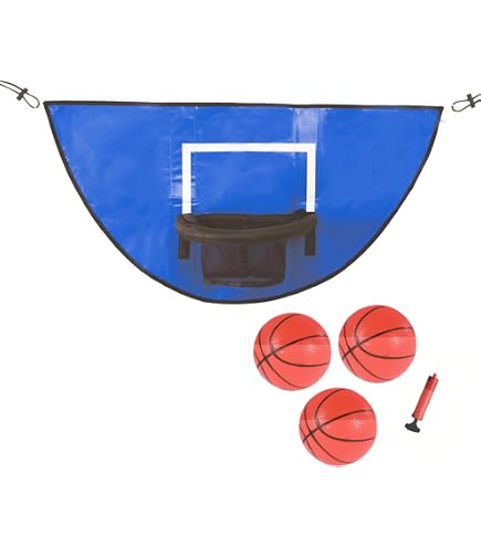 Panier De Basket Trampoline Jante Breakaway Avec Mini Ballon - Accessoire Trampoline