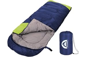 SWTMERRY- Sleeping Bag 3 Seasons (Summer, Spring, Fall) Warm & Cold Weather - Lightweight,Waterproof Indoor & Outdoor Use for