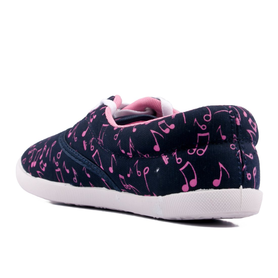 asian shoes amy-23 navy blue pink women canvas shoes