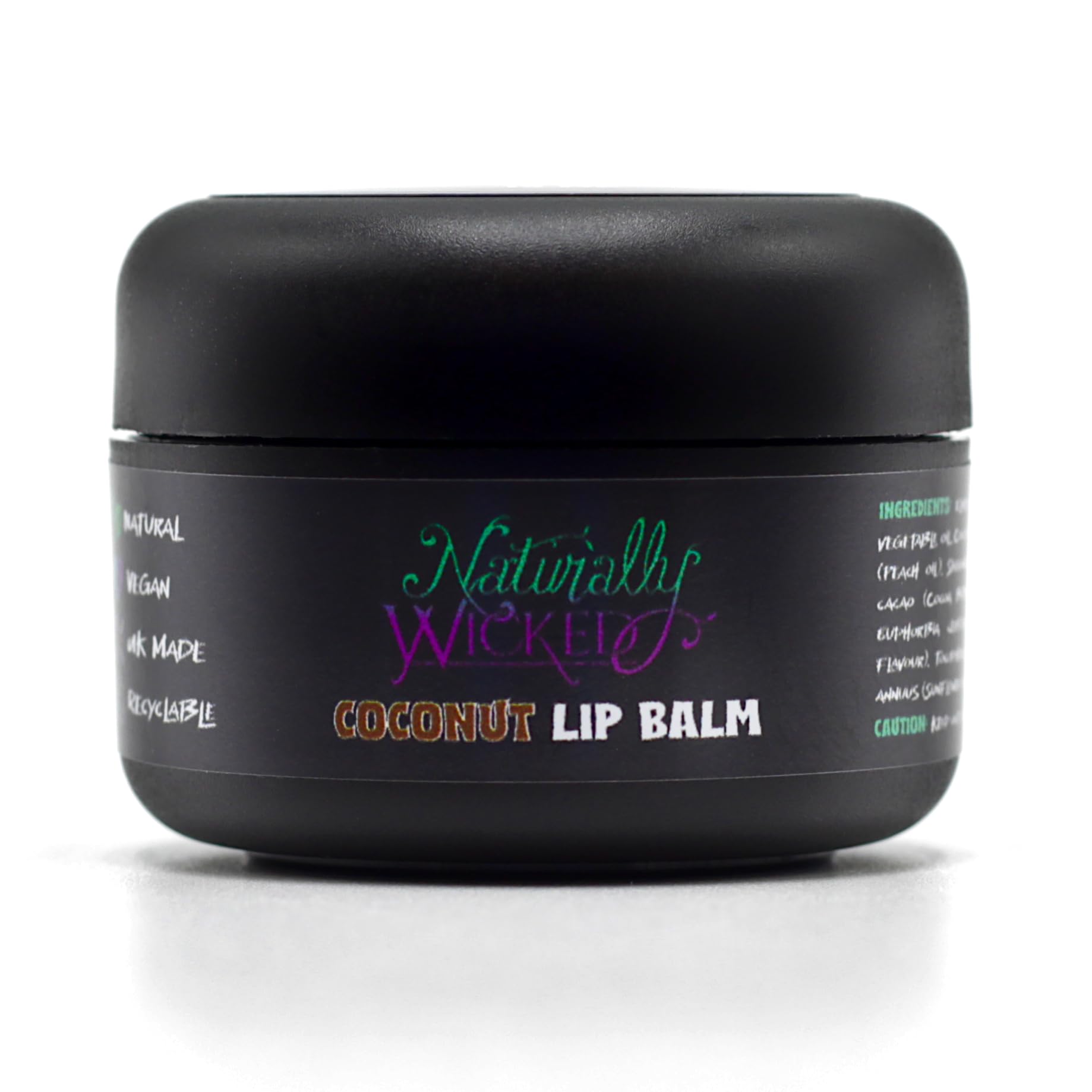 Naturally Wicked® Coconut Lip Balm 15ml | Natural & Cruelty Free