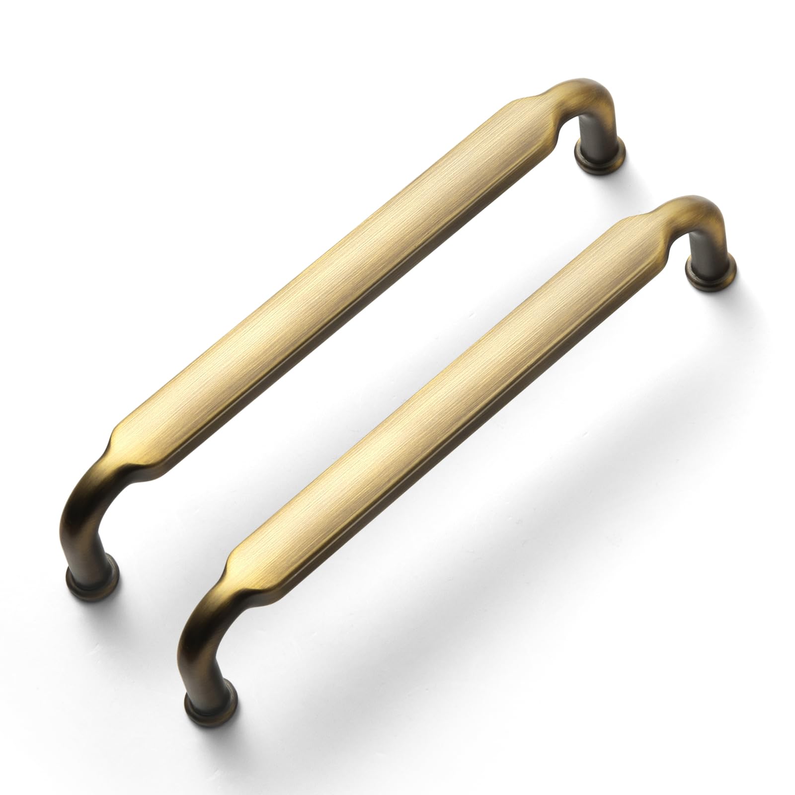 Photo 1 of Goo-Ki 6 Pack 5 Inch ?128mm? Hole Center Cabinet Pulls Brass Bronze Zinc Alloy Kitchen Drawer Pulls Drawer Handles 2202-KFGT-128