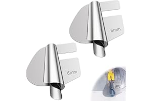 RAPUDA Sewing Rolled Hemmer Foot，2Pcs 6mm Sizes Wide Rolled Hem Presser Foot,Precision Edge Stitcher for Sewing Machine,Universal Sewing Accessories and Tools