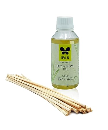 Iris Reed Diffuser Refill Pack Lemon Grass Fragrance 100ml