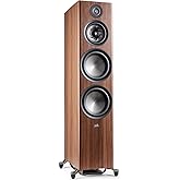 Polk Audio Reserve Series R700 Tower Speaker, 1" Tweeter, a 6.5" Woofers & Dual 8" Long-Throw Drivers, Hi-Res Certified, Dolby Atmos & IMAX Enhanced for Dynamic Home Theater Audio, Walnut Brown
