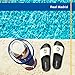 Real Madrid Bernabeu Mens Pool Slide Sandal, Slipper for Beach & Shower (Black, Size M)