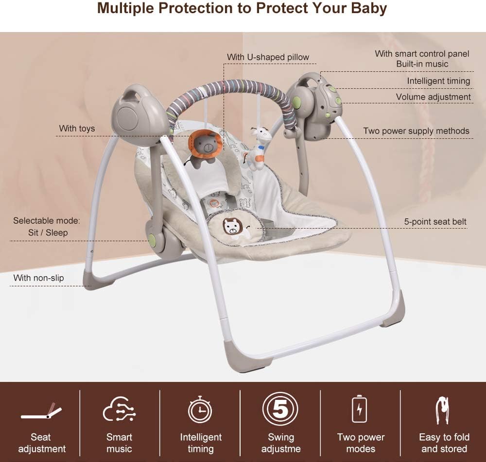 soothing portable swing