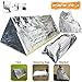 EMDMAK Emergency Mylar Thermal Survival Tent,Sleeping Bag Survival Shelter, Blanket 3 in 1 Emergency Survival Kit Heat Reflective Waterproof for Outdoor Camping Hiking or Adventures