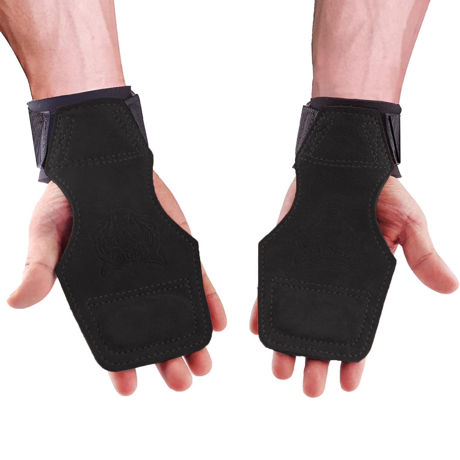 TAVIEW Lifting Wrist Straps for Olympic Weightlifting, Powerlifting, Bodybuilding, Functional Strength Training, for Crossfit - Heavy-Duty Cotton Wrist Wraps