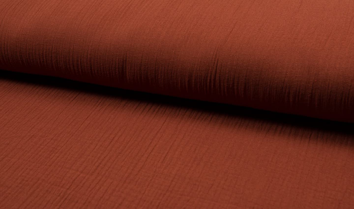 Bambino Double Gauze Muslin Fabric Material Terracotta, 1Mtr - 140cm x 100cm