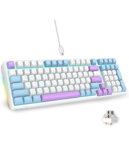 Amazon.com: E-YOOSO Wireless Bluetooth Mechanical Keyboard, 99