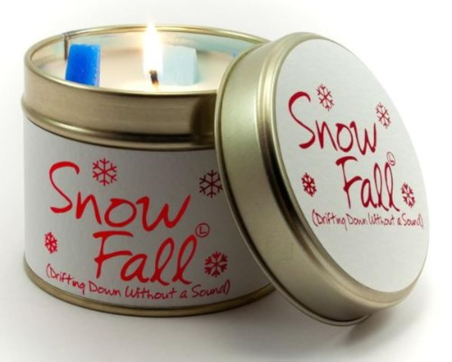 Lily Flame Scented Candle in a Presentation Tin - Snow Fall — image 1