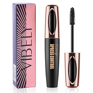 START MAKERS Mascara Start Makers Viblly 4D Waterproof Curl Fiber Mascara Brush Long Lash Extension Tool,Black,32g