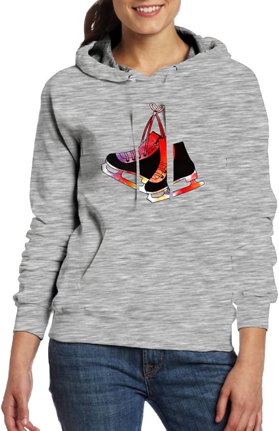 Ice Skating Skates Women's Pullover Hoodies Sweatshirts