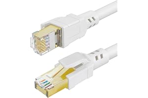DDMALL CAT 8 Ethernet Cable 1.5ft, 3ft 6ft 10ft 15ft 20ft 25ft 30ft 40ft 50ft 65ft 100ft High Speed, Shielded in Wall, Intern