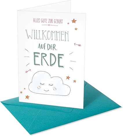Chica Chica Biglietto Di Auguri Per Nascita Con Scritta In Lingua Tedesca Amazon It Cancelleria E Prodotti Per Ufficio
