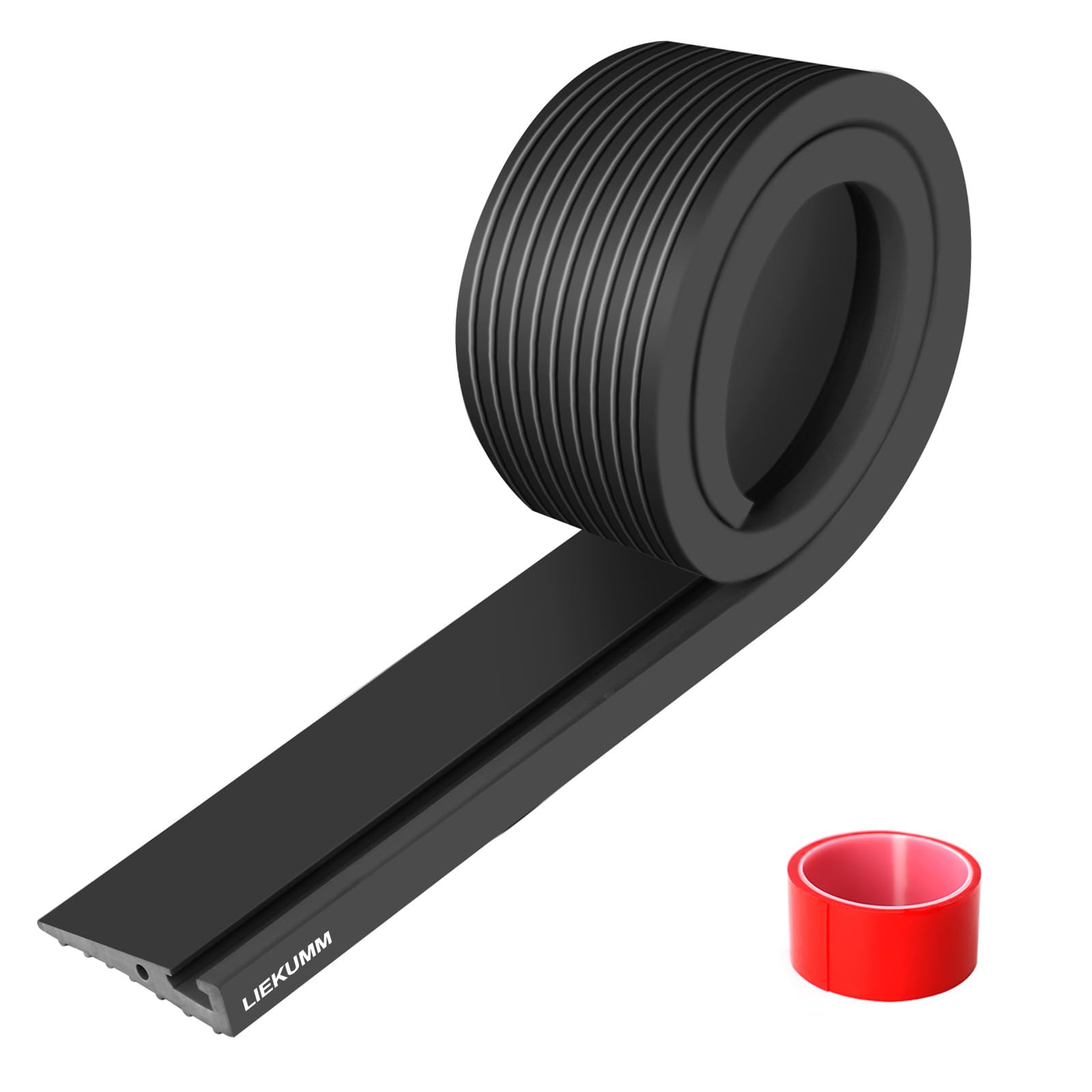 LIEKUMM 1.5 cm Height Wheelchair Ramp, 1000 kg Load Capacity PVC Portable Ramps for Wheelchairs, Indoor & Outdoor Threshold Ramp, Ramps for Mobility Scooter, Electric Wheelchair, Garage, Kerb, Black